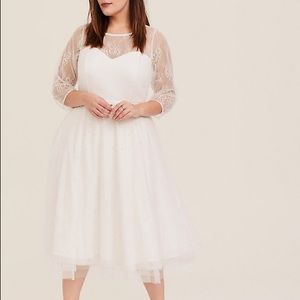 Torrid Special Occasion Lace Midi Dress